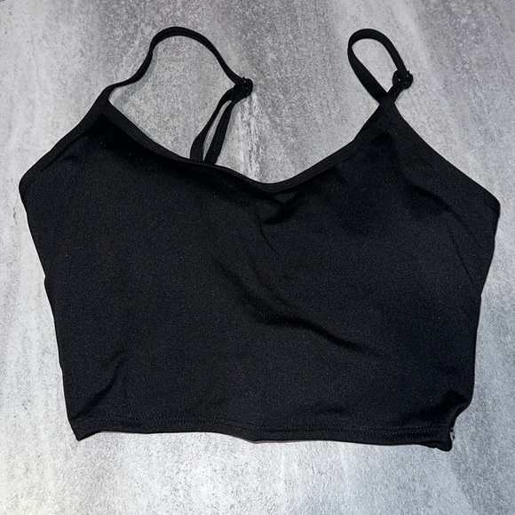 VS Pink Ultimate Lightly Lined Strappy-Back Sports Bra Pink or Black Small crop - Picture 9 of 10